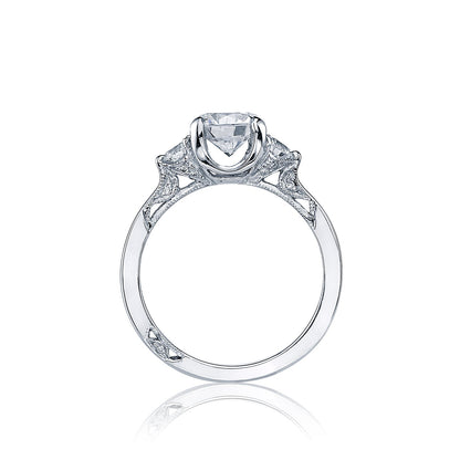 Tacori 18k White Gold Simply Tacori Round Diamond Engagement Ring Setting (0.4 CTW)