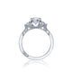 Tacori 18k White Gold Simply Tacori Round Diamond Engagement Ring Setting (0.4 CTW)