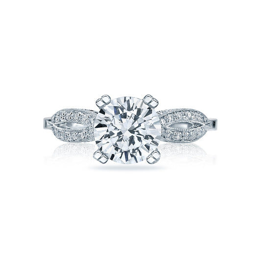 Tacori Ribbon Round Diamond Engagement Ring Setting (0.12 CTW)