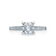 Tacori 18k White Gold Simply Tacori Round Diamond Engagement Ring Setting (0.32 CTW)