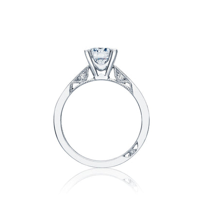 Tacori 18k White Gold Simply Tacori Round Diamond Engagement Ring Setting (0.05 CTW)