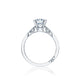 Tacori 18k White Gold Simply Tacori Round Diamond Engagement Ring Setting (0.05 CTW)