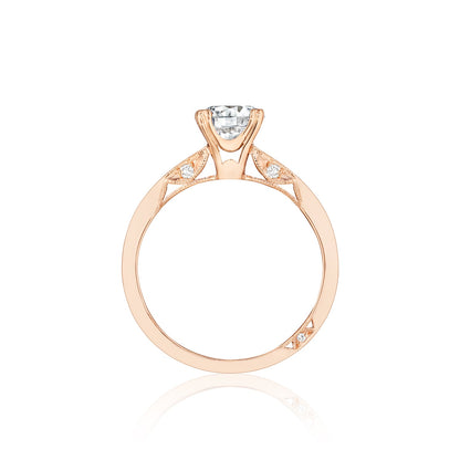 Tacori 18k Rose Gold Simply Tacori Round Diamond Engagement Ring Setting (0.05 CTW)