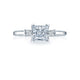 Tacori 18k White Gold Simply Tacori Princess Diamond Engagement Ring Setting (0.21CTW)