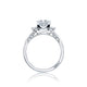 Tacori 18k White Gold Simply Tacori Princess Diamond Engagement Ring Setting (0.21CTW)