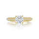 Tacori 18k Yellow Gold Classic Crescent Round Diamond Engagement Ring Setting (0.22 CTW)