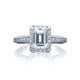 Tacori 18k White Gold White Gold Reverse Crescent Engagement Ring Setting (0.51 CTW)