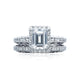Tacori 18k White Gold White Gold Reverse Crescent Engagement Ring Setting (0.51 CTW)