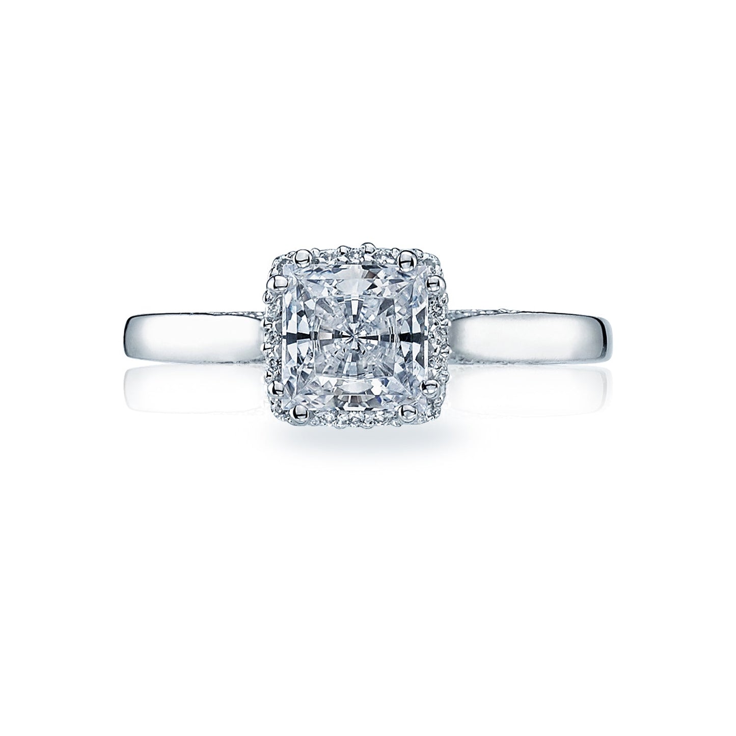 Tacori Dantela Princess Diamond Engagement Ring Setting (0.13 CTW)