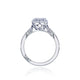 Tacori Platinum Dantela Pear Diamond Engagement Ring Setting (0.39 CTW)