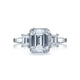Tacori 18k White Gold Dantela Engagement Ring Setting (0.76 CTW)