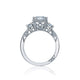 Tacori 18k White Gold Dantela Engagement Ring Setting (0.76 CTW)