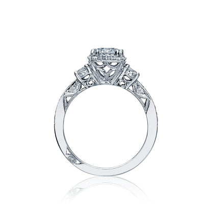 Tacori Platinum Dantela Round Diamond Engagement Ring Setting (0.5 CTW)