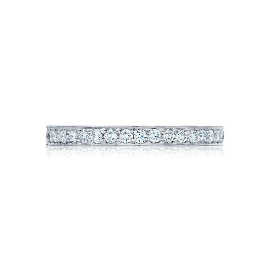 Tacori 18k White Gold Dantela Diamond Wedding Band (0.63 CTW)