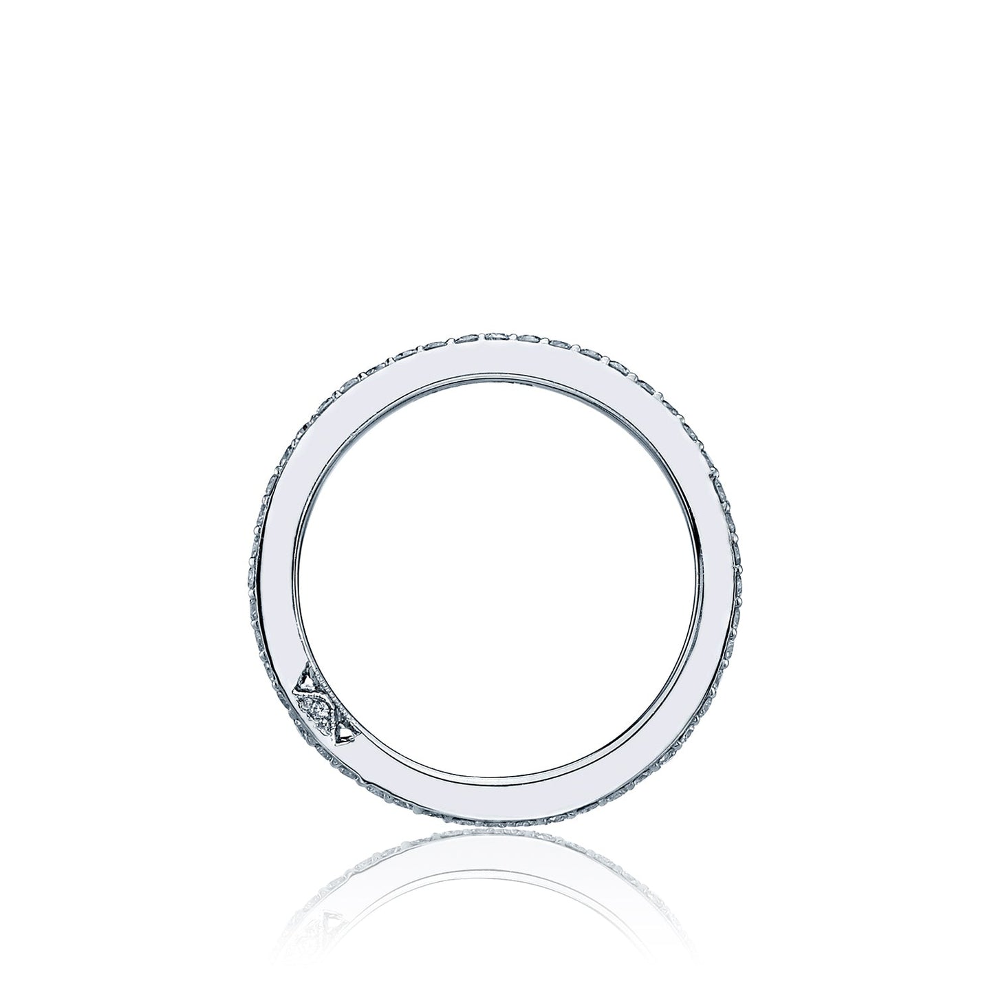 Tacori 18k White Gold Dantela Diamond Wedding Band (0.43 CTW)