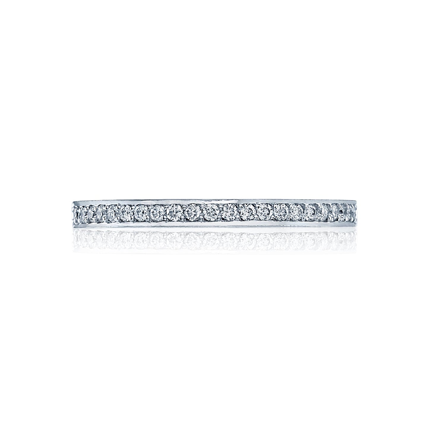 Tacori 18k White Gold Dantela Diamond Wedding Band (0.22 CTW)