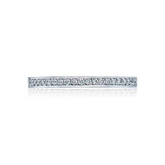 Tacori 18k White Gold Dantela Diamond Wedding Band (0.22 CTW)