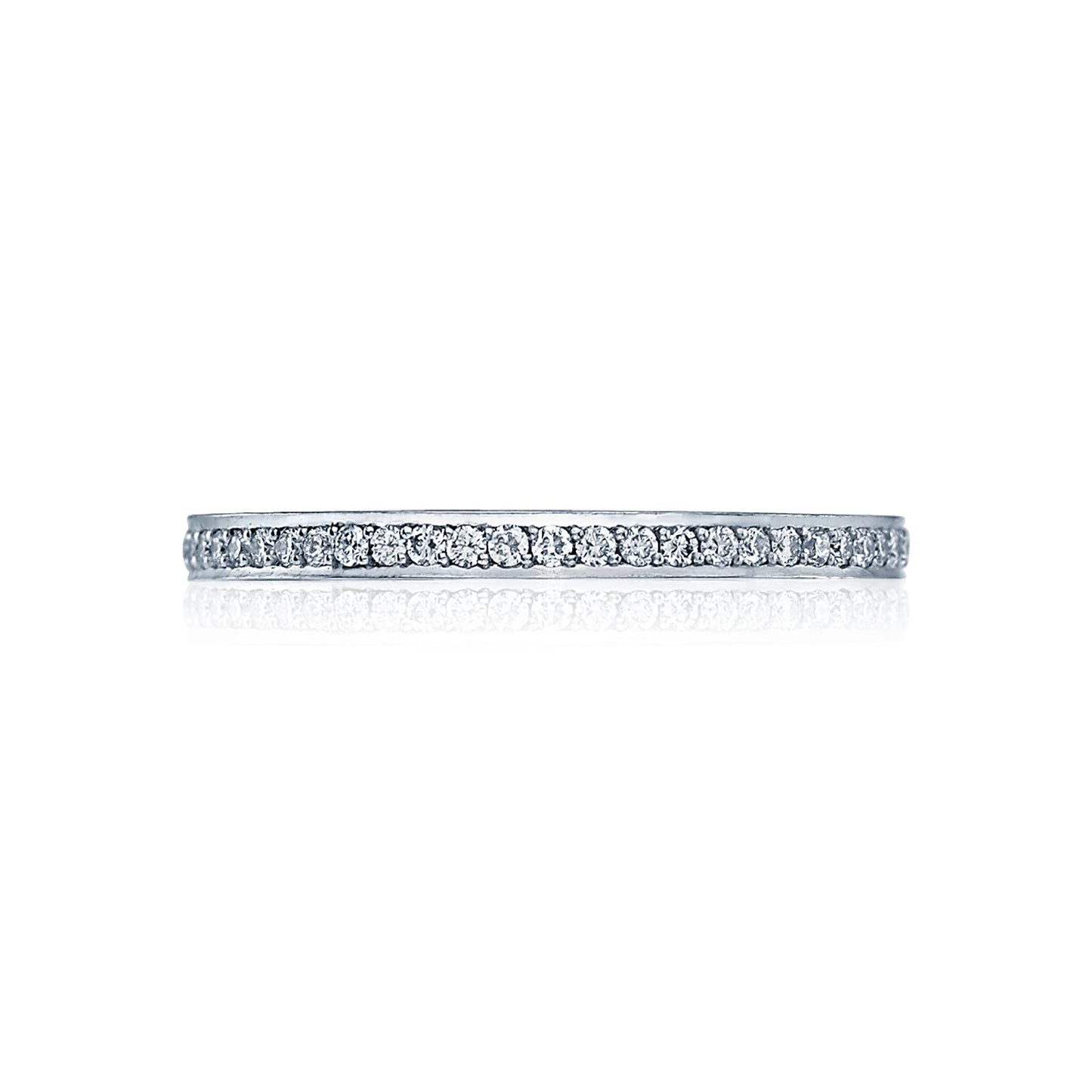 Tacori 18k White Gold Dantela Diamond Wedding Band (0.35 CTW)