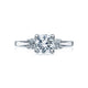 Tacori 18k White Gold Simply Tacori Round Diamond Engagement Ring Setting (0.45 CTW)