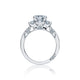 Tacori 18k White Gold Simply Tacori Round Diamond Engagement Ring Setting (0.45 CTW)