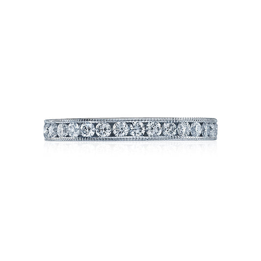 Tacori 18k White Gold Simply Tacori Diamond Wedding Band (1 CTW)