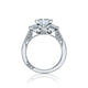 Tacori 18k White Gold Simply Tacori Princess Diamond Engagement Ring Setting (1.48 CTW)