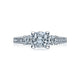 Tacori Platinum Simply Tacori Round Diamond Engagement Ring Setting (0.73 CTW)