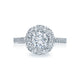 Tacori 18k White Gold Simply Tacori Round Diamond Engagement Ring Setting (0.78 CTW)