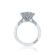 Tacori 18k White Gold Simply Tacori Round Diamond Engagement Ring Setting (0.78 CTW)