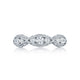 Tacori 18k White Gold Classic Crescent Diamond Wedding Band (0.9 CTW)
