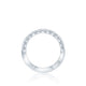 Tacori 18k White Gold Classic Crescent Diamond Wedding Band (0.9 CTW)