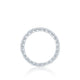 Tacori 18k White Gold Classic Crescent Diamond Wedding Band (0.44 CTW)
