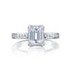 Tacori 18k White Gold Dantela Engagement Ring Setting (0.44 CTW)