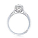 Round with Cushion Bloom Engagement Ring