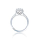 Tacori 18k White Gold Dantela Engagement Ring Setting (0.61 CTW)