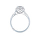 Tacori White Gold Dantela Round Diamond Engagement Ring Setting (0.53 CTW)