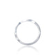 Tacori 18k White Gold Ribbon Diamond Wedding Band (0.15 CTW)