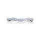 Tacori 18k White Gold Ribbon Diamond Wedding Band (0.14 CTW)