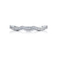 Tacori 18k White Gold Ribbon Diamond Wedding Band (0.12 CTW)