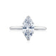 Tacori 18k White Gold Simply Tacori Marquise Diamond Engagement Ring Setting (0.07 CTW)