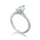 Tacori 18k White Gold Simply Tacori Marquise Diamond Engagement Ring Setting (0.07 CTW)