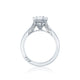 Tacori 18k White Gold Simply Tacori Oval Diamond Engagement Ring Setting (0.07 CTW)