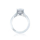 Tacori 18k White Gold Simply Tacori Princess Diamond Engagement Ring Setting (0.07 CTW)