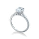 Tacori 18k White Gold Simply Tacori Pear Diamond Engagement Ring Setting (0.07 CTW)