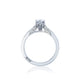 Tacori 18k White Gold Simply Tacori Marquise Diamond Engagement Ring Setting (0.11 CTW)