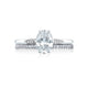 Tacori 18k White Gold Simply Tacori Oval Diamond Engagement Ring Setting (0.11 CTW)