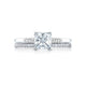 Tacori 18k White Gold Simply Tacori Princess Diamond Engagement Ring Setting (0.11 CTW)