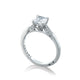 Tacori 18k White Gold Simply Tacori Princess Diamond Engagement Ring Setting (0.11 CTW)