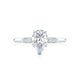 Tacori 18k White Gold Simply Tacori Pear Diamond Engagement Ring Setting (0.11 CTW)