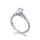 Tacori 18k White Gold Simply Tacori Pear Diamond Engagement Ring Setting (0.11 CTW)